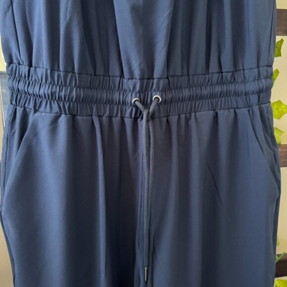 Abercrombie Navy Blue Tank Top Jumpsuit // Medium - Picture 4 of 4